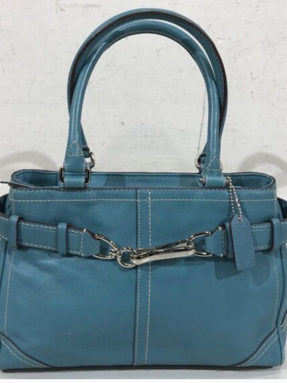 Coach Hamptons “Teal” handbag. Circa 2008.